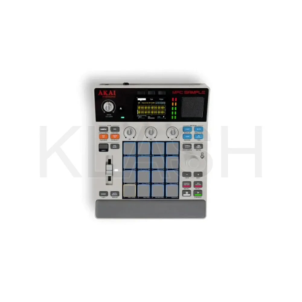 AKAI MPC SAMPLE CAMPIONATORE PORTATILE STANDALONE PER NOLEGGIO A MILANO CON PAD DINAMICI E BATTERIA INTEGRATA PER BEAT MAKING E SAMPLING