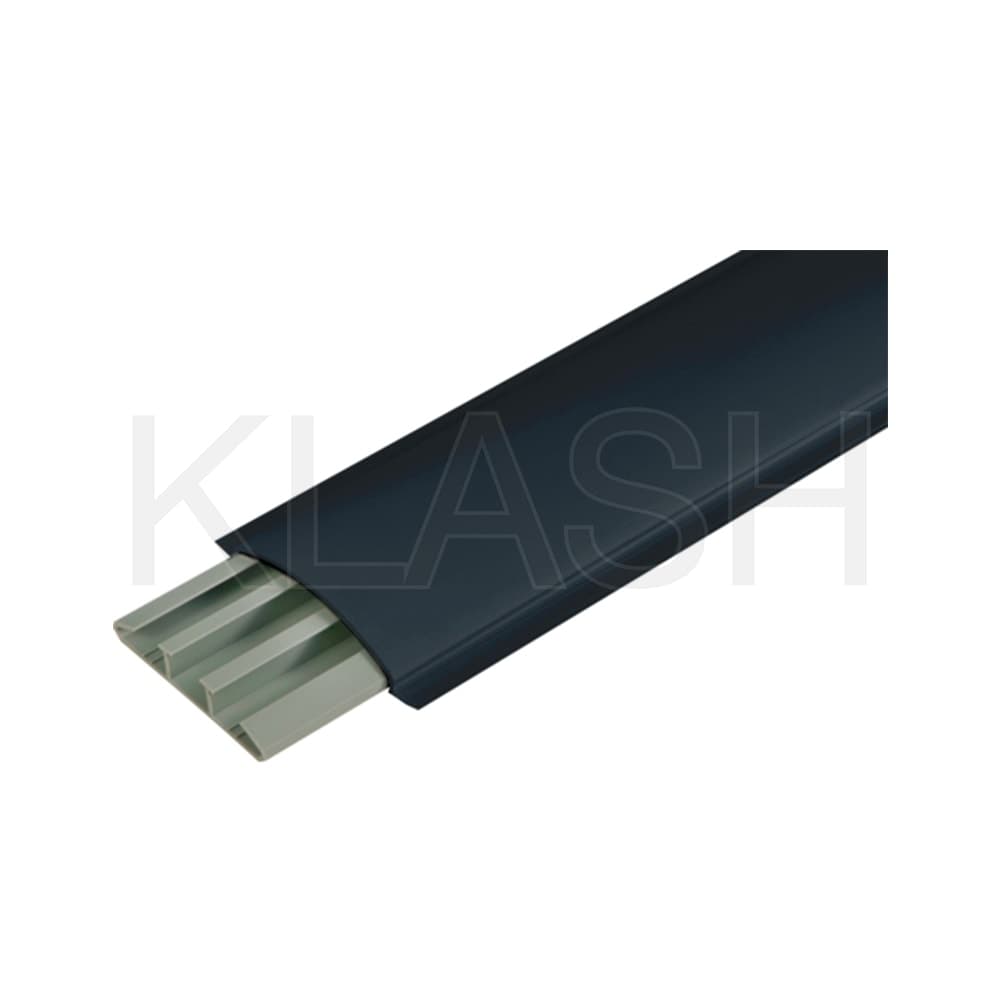 CANALINA PASSACAVI CSP-N 75X17 A BOCCHIOTTI IN PVC NERO PER ORGANIZZAZIONE CAVI
