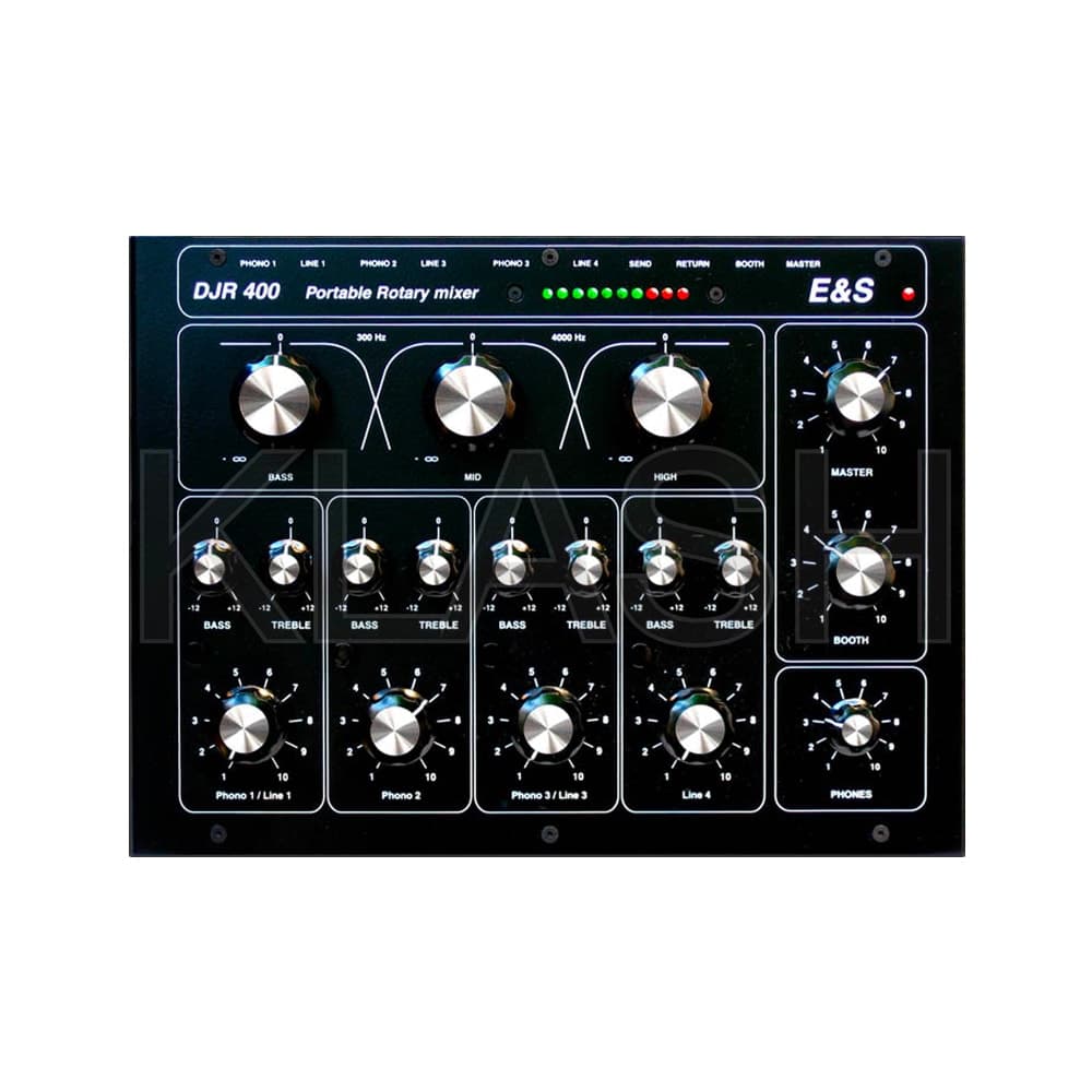 MIXER ROTATIVO DJR 400 DI E&S (ELECTRONIQUE SPECTACLE) PER NOLEGGIO A MILANO PERFETTO PER EVENTI LIVE E STUDIO