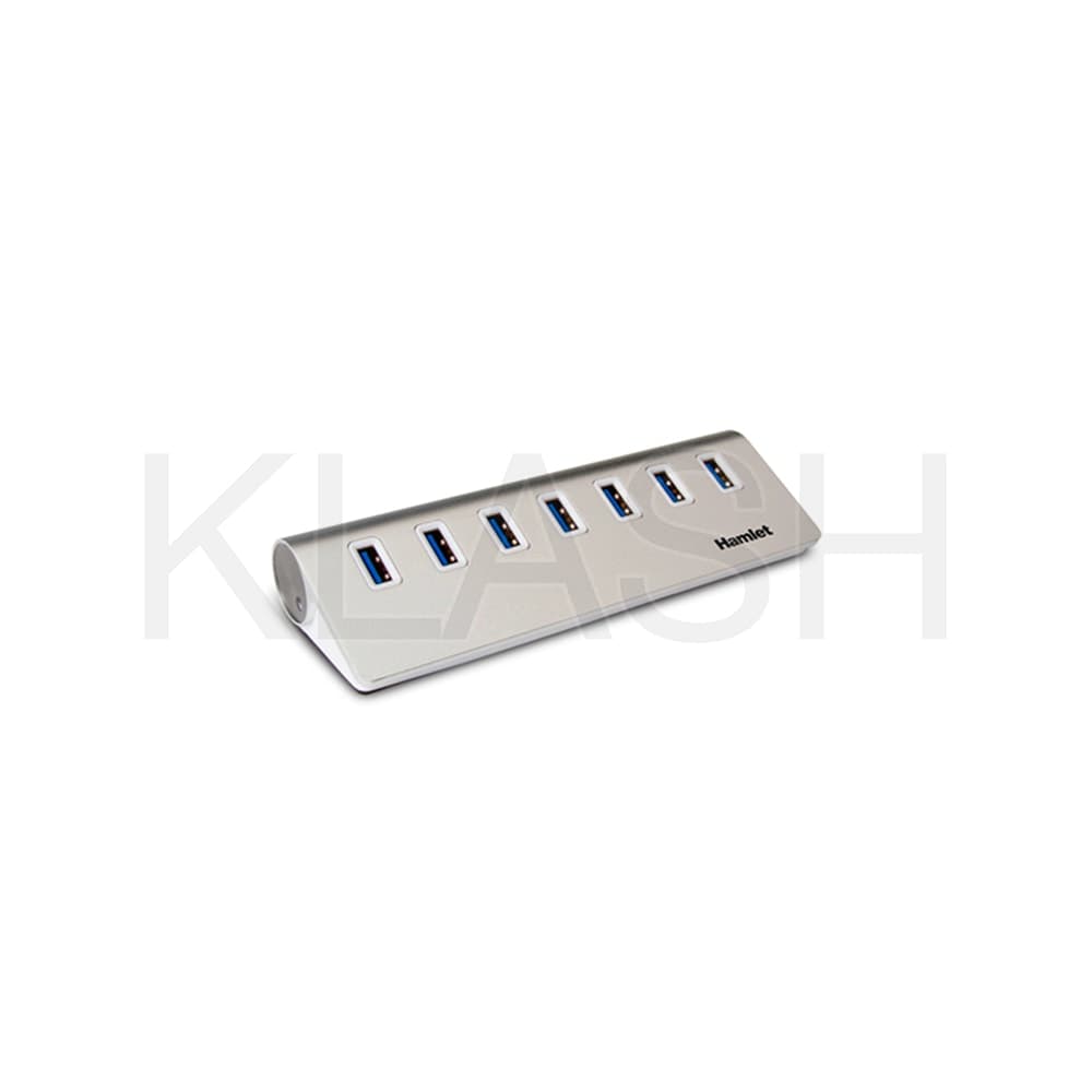 HAMLET HUB USB 3.0 7 PORTE IN ALLUMINIO PER USO PROFESSIONALE E DOMESTICO NOLEGGIO A MILANO
