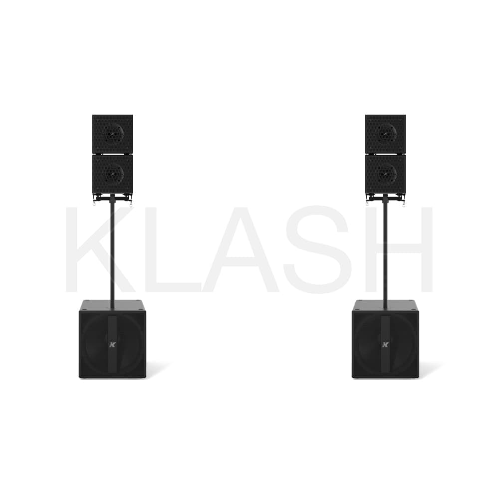 NOLEGGIO SET 4 x K-ARRAY DRAGON-KX12 - 2 x K-ARRAY THUNDER-KMT21 I IDEALE PER CONCERTI EVENTI LIVE INSTALLAZIONI FISSE CON AUDIO POTENTE E COPERTURA UNIFORME