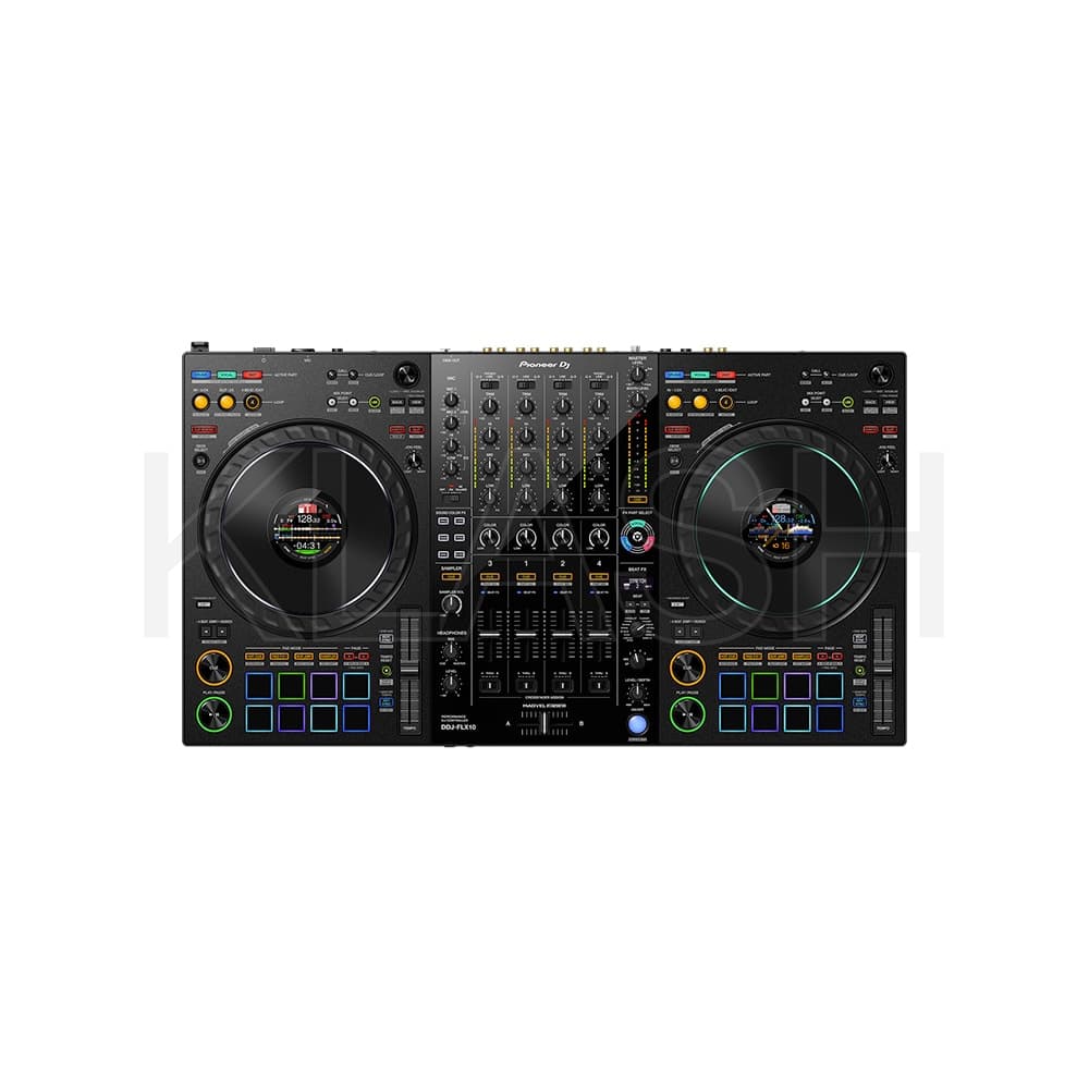 CONTROLLER PIONEER DJ DDJ FLX10 DISPONIBILE PER NOLEGGIO A MILANO CON FUNZIONI AVANZATE COME CONTROLLO LUCI DMX