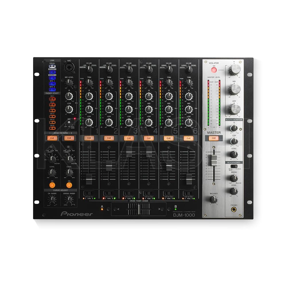 MIXER 6 CANALI PIONEER DJ DJM 1000 DISPONIBILE PER NOLEGGIO A MILANO PERFETTO PER DJ E CONFIGURAZIONI AUDIO PROFESSIONALI