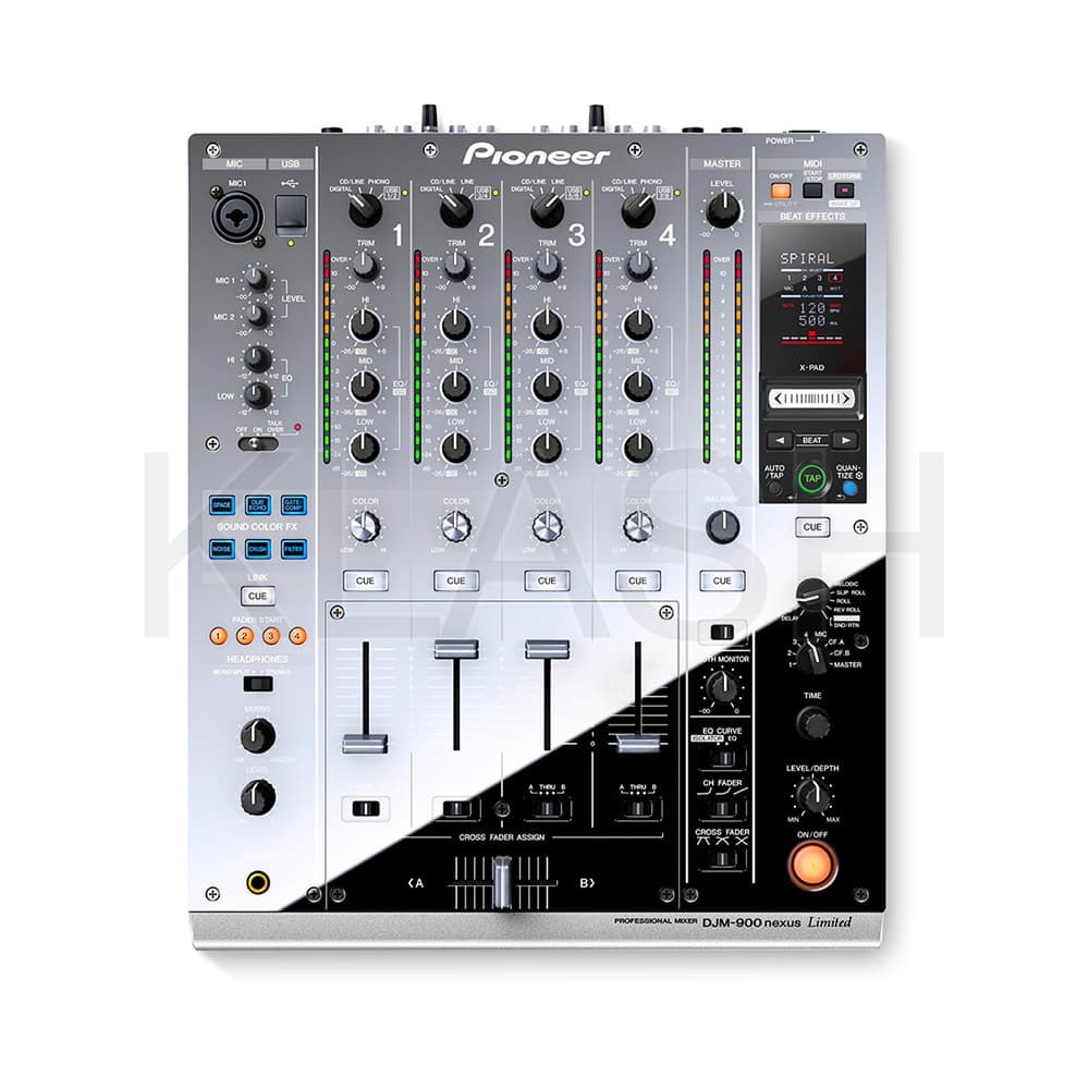 MIXER PIONEER DJ DJM 900 NEXUS PLATINUM CON DESIGN ELEGANTE PERFETTO PER NOLEGGIO A MILANO E EVENTI DI ALTO LIVELLO