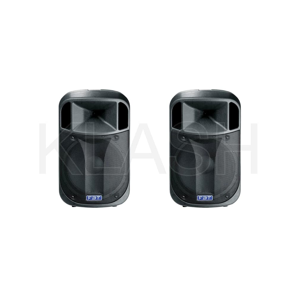 SET FBT J15A / DJ15A NOLEGGIO MILANO CON CASSE ATTIVE DA 15 POLLICI E SUPPORTI PROEL PER EVENTI DI OGNI TIPO INDOOR E OUTDOOR
