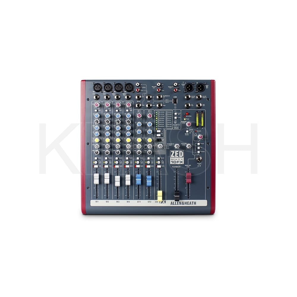 MIXER ALLEN & HEATH ZED60-10FX PERFETTO PER LIVE E STUDIO DISPONIBILE PER NOLEGGIO A MILANO