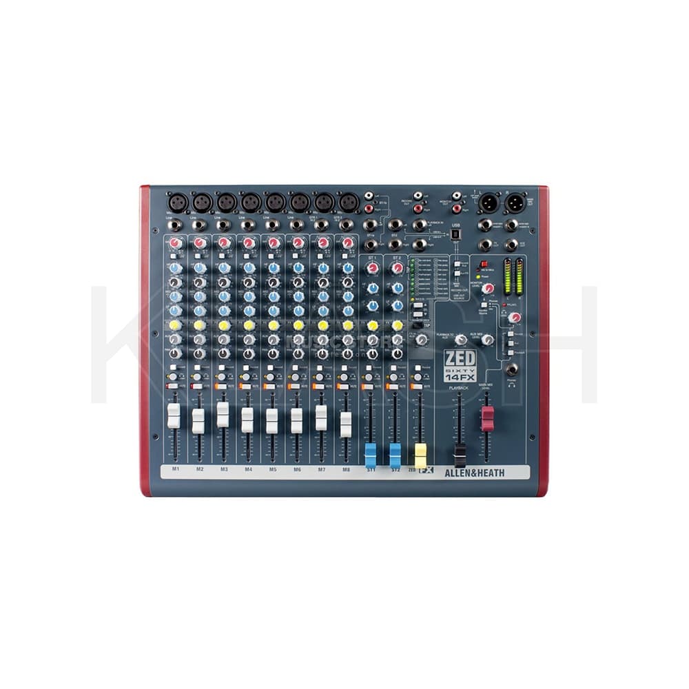 MIXER ALLEN & HEATH ZED60-14FX IDEALE PER NOLEGGIO A MILANO PER LIVE E REGISTRAZIONI