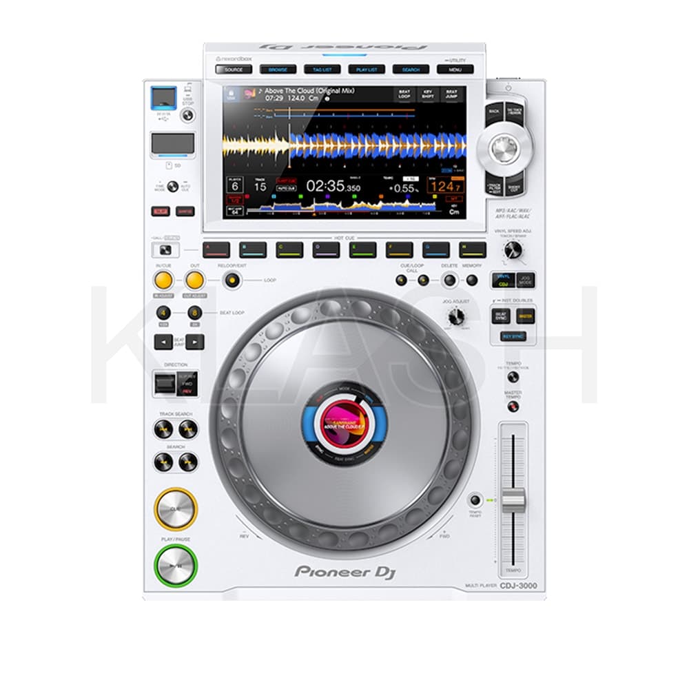PIONEER DJ CDJ-3000-W DISPONIBILE A NOLEGGIO A MILANO, VERSIONE BIANCA CON AUDIO ECCEZIONALE E CONTROLLO INTUITIVO