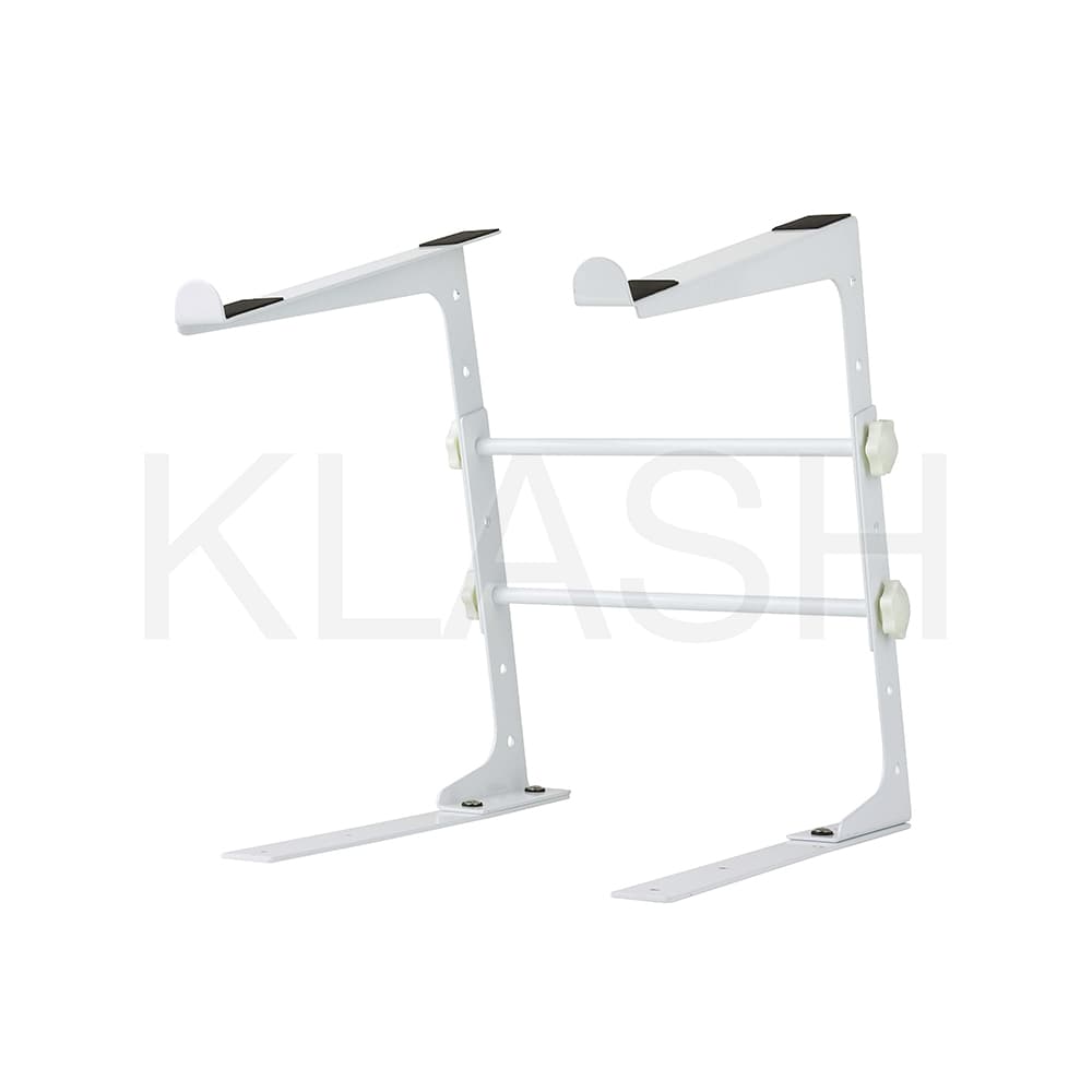 SUPPORTO LAPTOP RELOOP STAND PC WHITE PER NOLEGGIO A MILANO, IDEALE PER DJ E CONFIGURAZIONI PROFESSIONALI