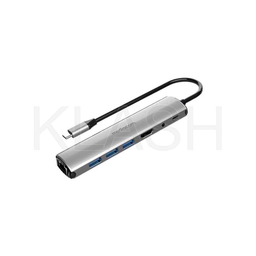 DOCKING STATION MEDIACOM USB-C TO HDMI 3 PORTE USB 3.0 RJ45 AUDIO IDEALE PER EVENTI E CONFIGURAZIONI PROFESSIONALI DISPONIBILE A MILANO