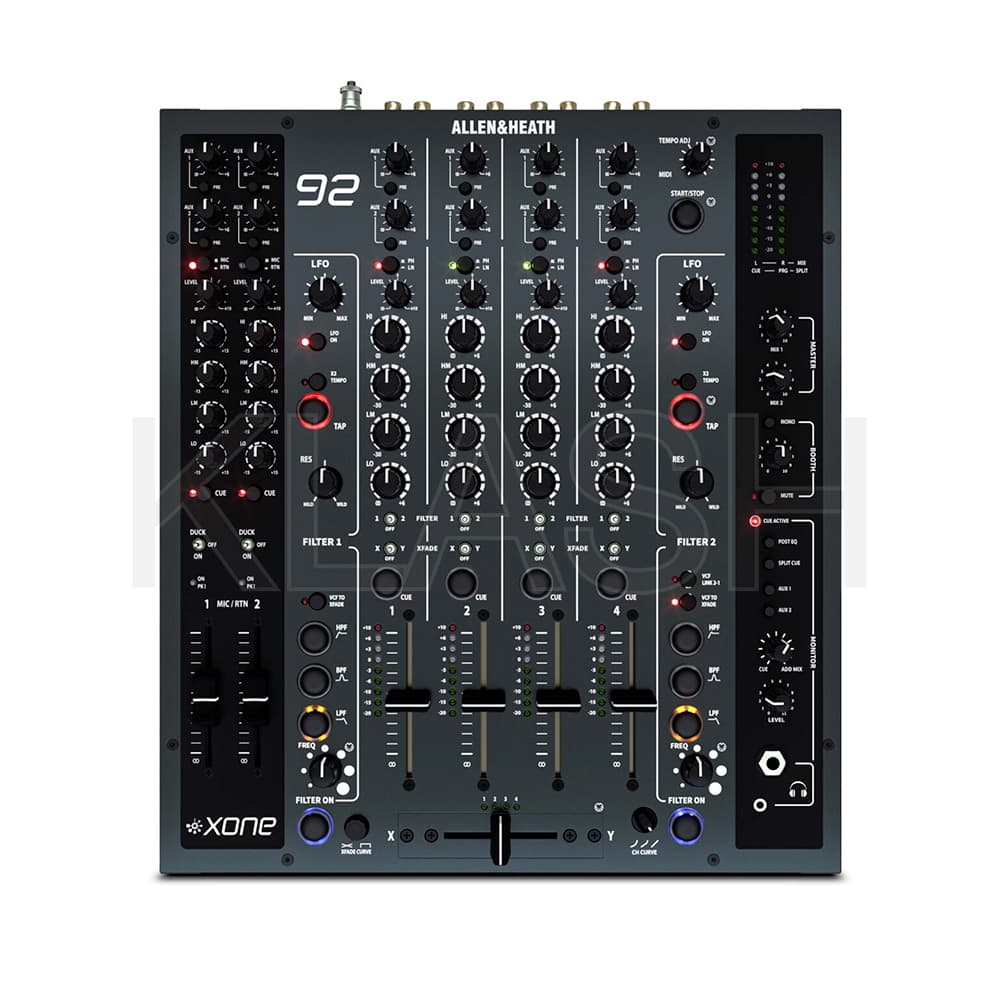 ALLEN & HEATH XONE 92 MK2 PER NOLEGGIO A MILANO CON DESIGN ICONICO E SPECIFICHE TECNICHE AVANZATE