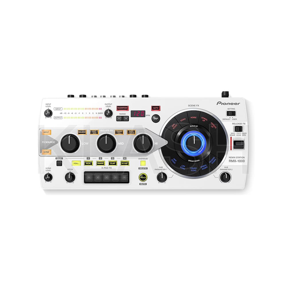 PIONEER DJ RMX 1000 WHITE REMIX STATION PER NOLEGGIO A MILANO DESIGN ESCLUSIVO E FUNZIONALITÀ AVANZATE PER DJ