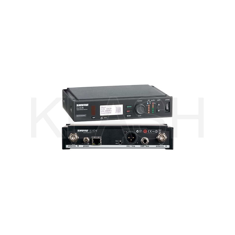 RICEVITORE DIGITALE SHURE ULXD4E G51 CON 2 UA8 PER NOLEGGIO EVENTI A MILANO