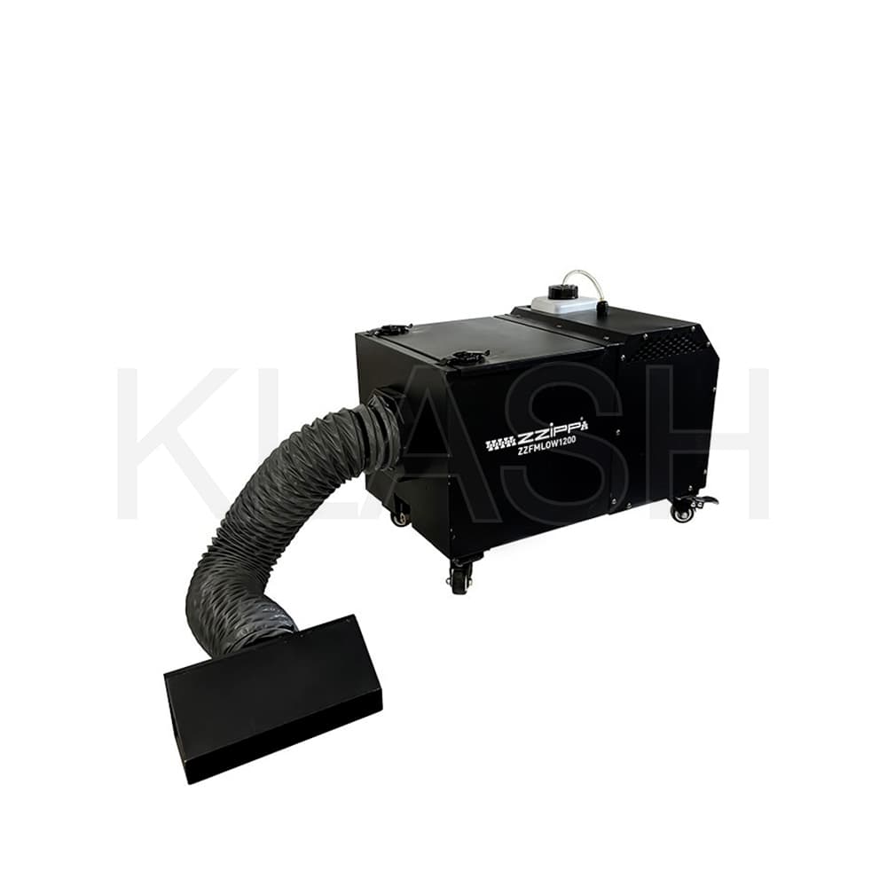 MACCHINA PER FUMO BASSO ZZIPP - ZZFMLOW1200 PER NOLEGGIO A MILANO, IDEALE PER EVENTI EFFETTI SCENOGRAFICI