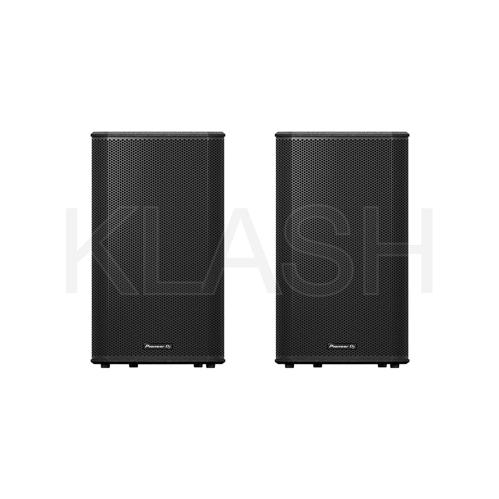 SET AUDIO CON 2 CASSE PIONEER DJ XPRS-152 SU STATIVI KÖNIG & MEYER, IDEALE PER EVENTI FINO A 140 PERSONE