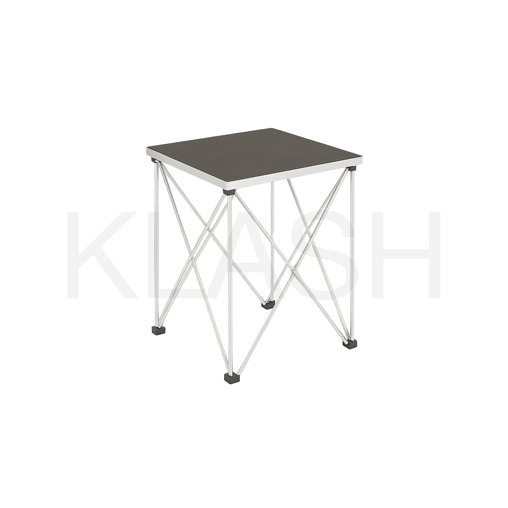 TAVOLO 60X60X90 CM CON STRUTTURA RICHIUDIBILE IN ALLUMINIO E RIPIANO IN MULTISTRATO PERFETTO COME PIANO D'APPOGGIO PER EVENTI A MILANO