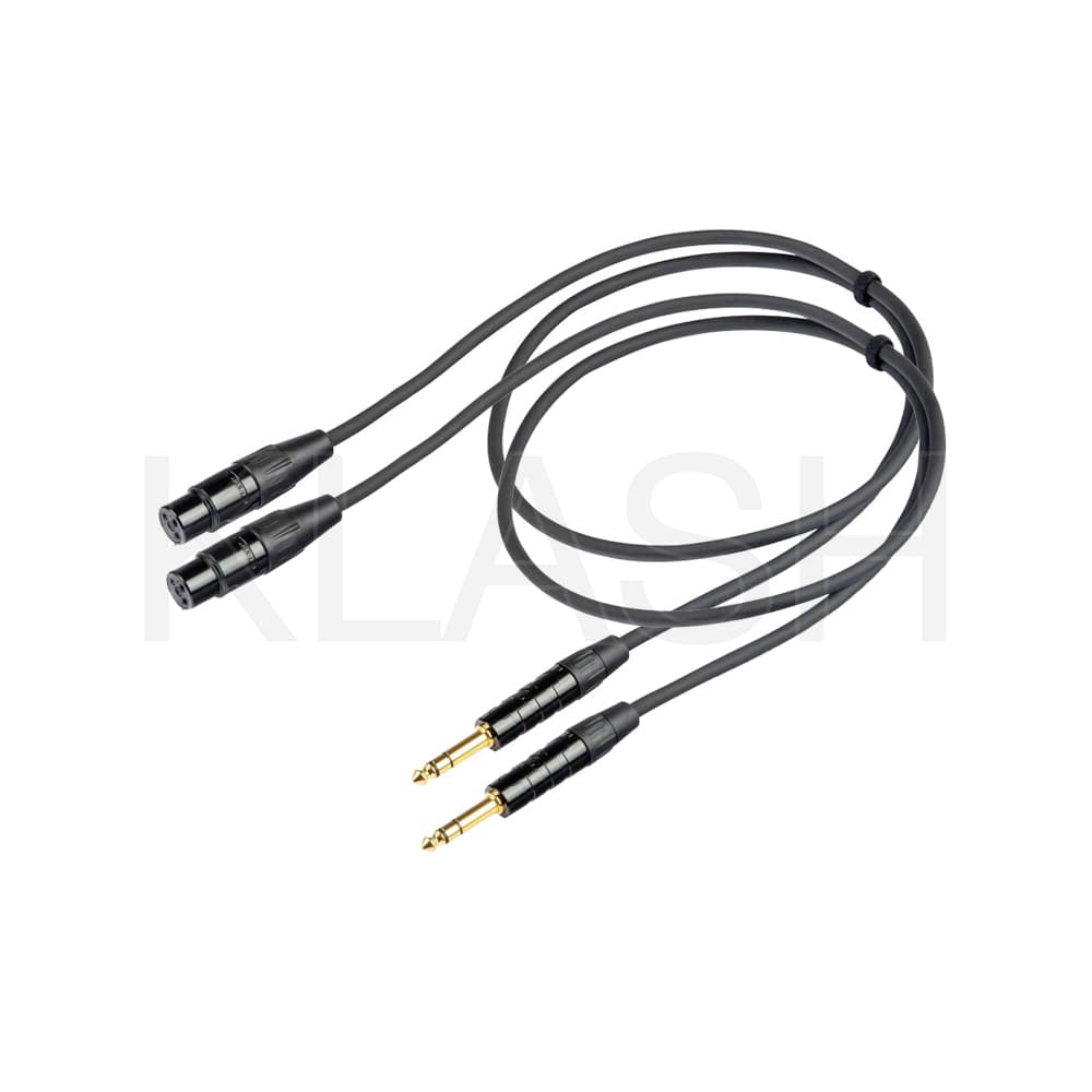 CAVI AUDIO XLR F JACK TRS 6,3 MM 2 M PER COLLEGARE MIXER E STAGE BOX DISPONIBILI A NOLEGGIO A MILANO
