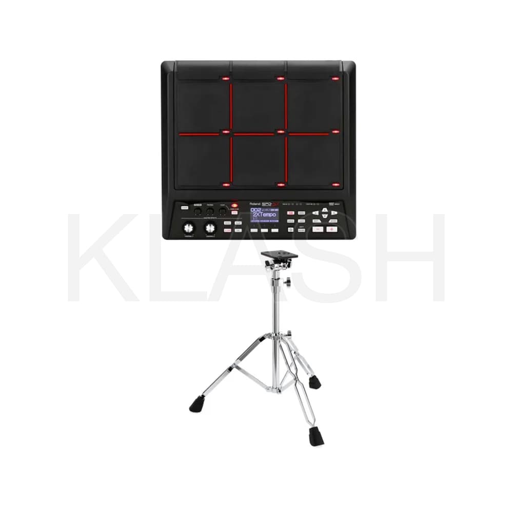 ROLAND SPD-SX SAMPLING PAD PER NOLEGGIO A MILANO SU STAND CON CAVI AUDIO PER LIVE BAND E DJ SET IBRIDI