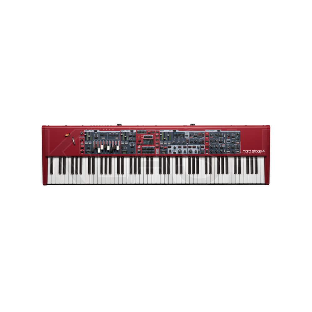NORD STAGE 4 88 88 TASTI PESATI SU PALCO DURANTE CONCERTO LIVE, DISPONIBILE A NOLEGGIO A MILANO